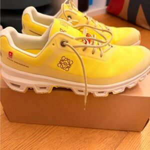 Loewe x on cloud yellow sneakers men size 9